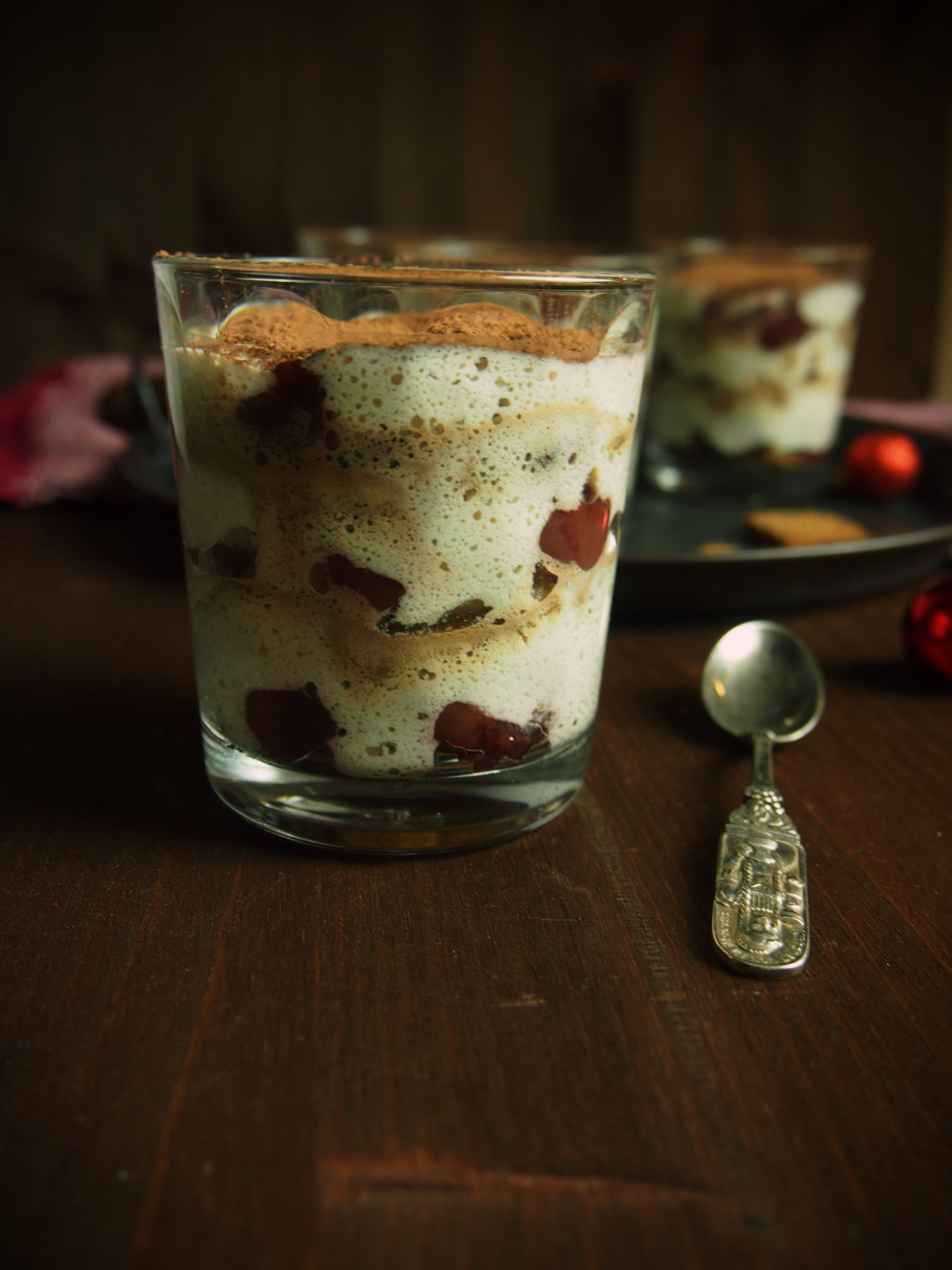 Veganes Zuckerfreies Spekulatius Tiramisu Mit Kirschen - Bake It Naked